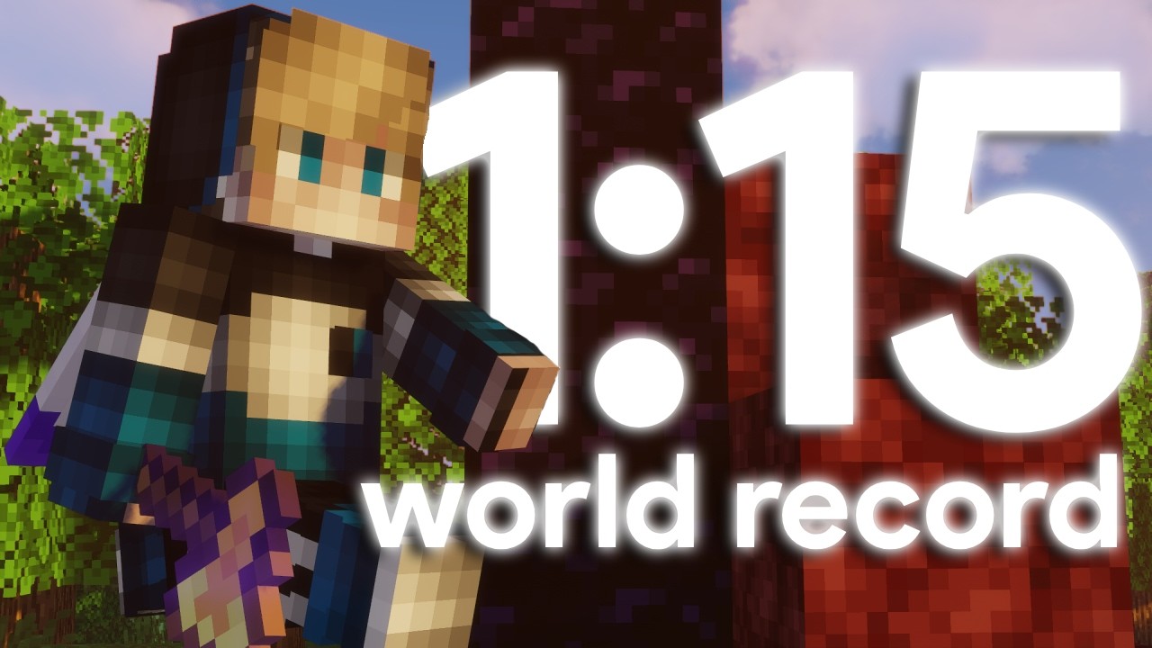 [WR] Minecraft in 1:15 (Set Seed Speedrun)