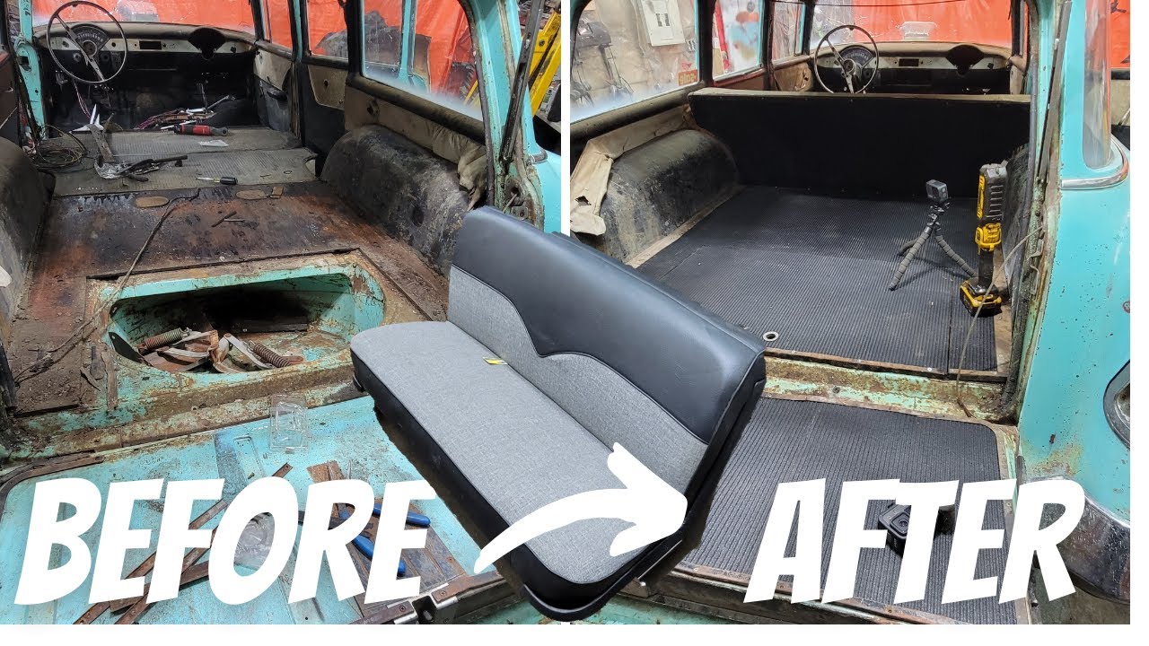Fresh Interior And A Re-Upholstered Seat - 1956 Chevy Gasser Wagon Fit For The Queen!