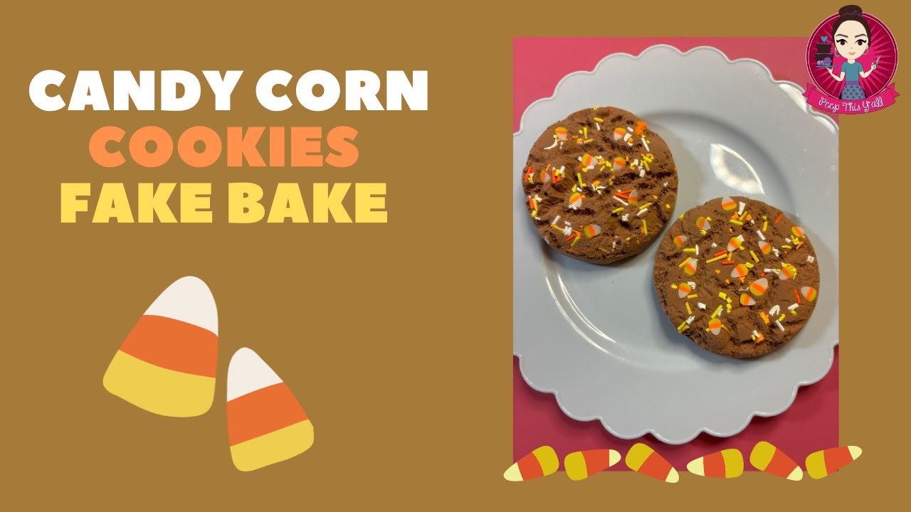 Let’s Fake Bake easy Candy Corn Cookie with a silicone mold! 