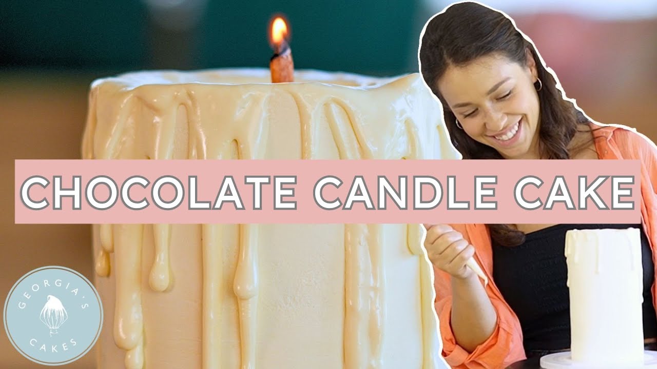 Chocolate Candle Cake With a Real Flame! | Georgia's Cakes