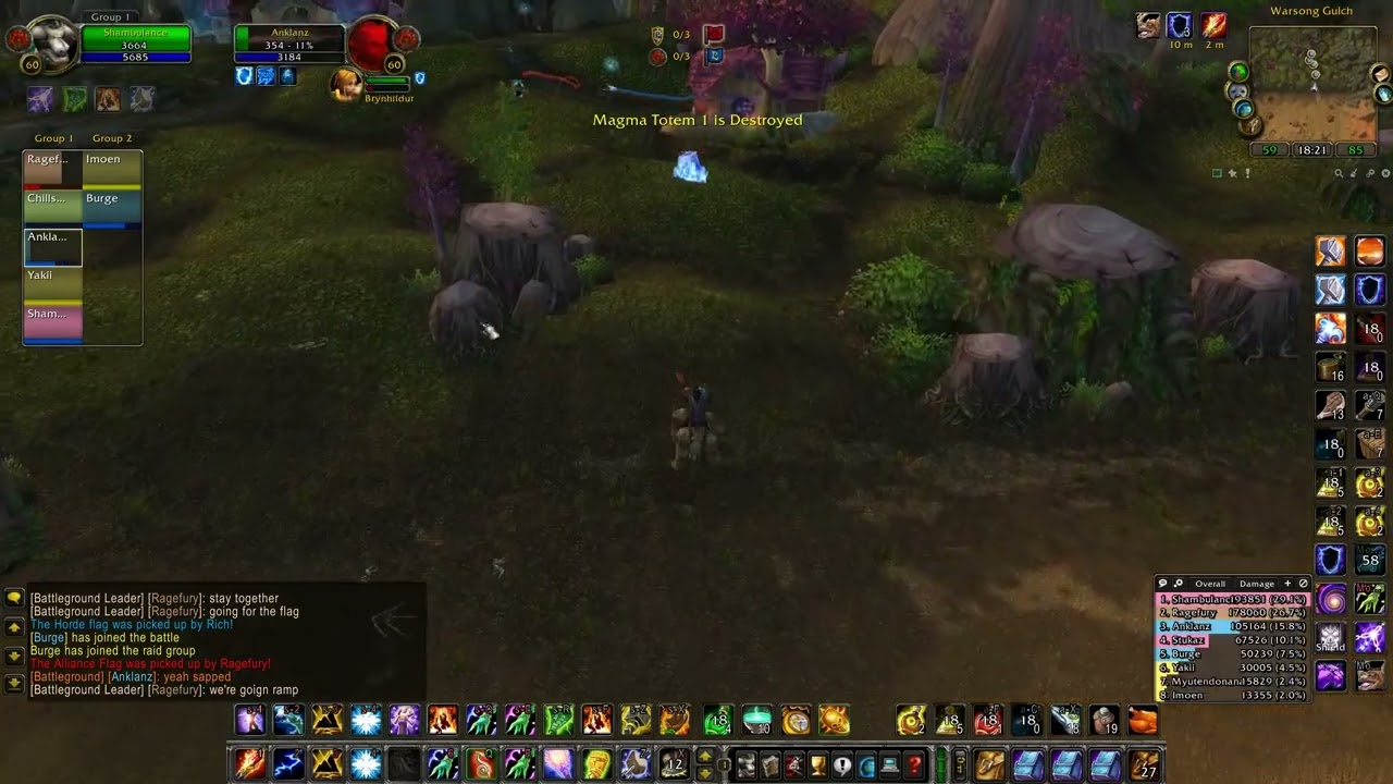 Elemental shaman in Warsong Gulch