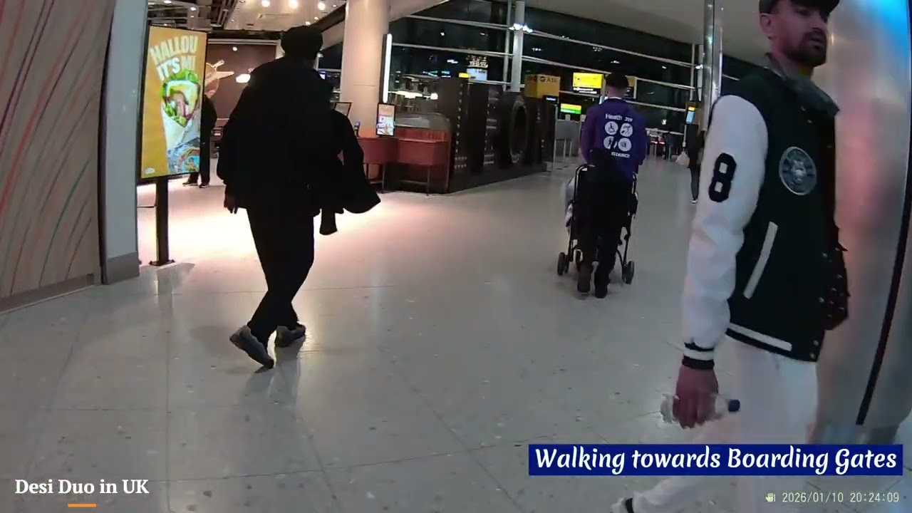 Heathrow Airport Terminal 3 | Boarding Our Flight to Ahmedabad, India