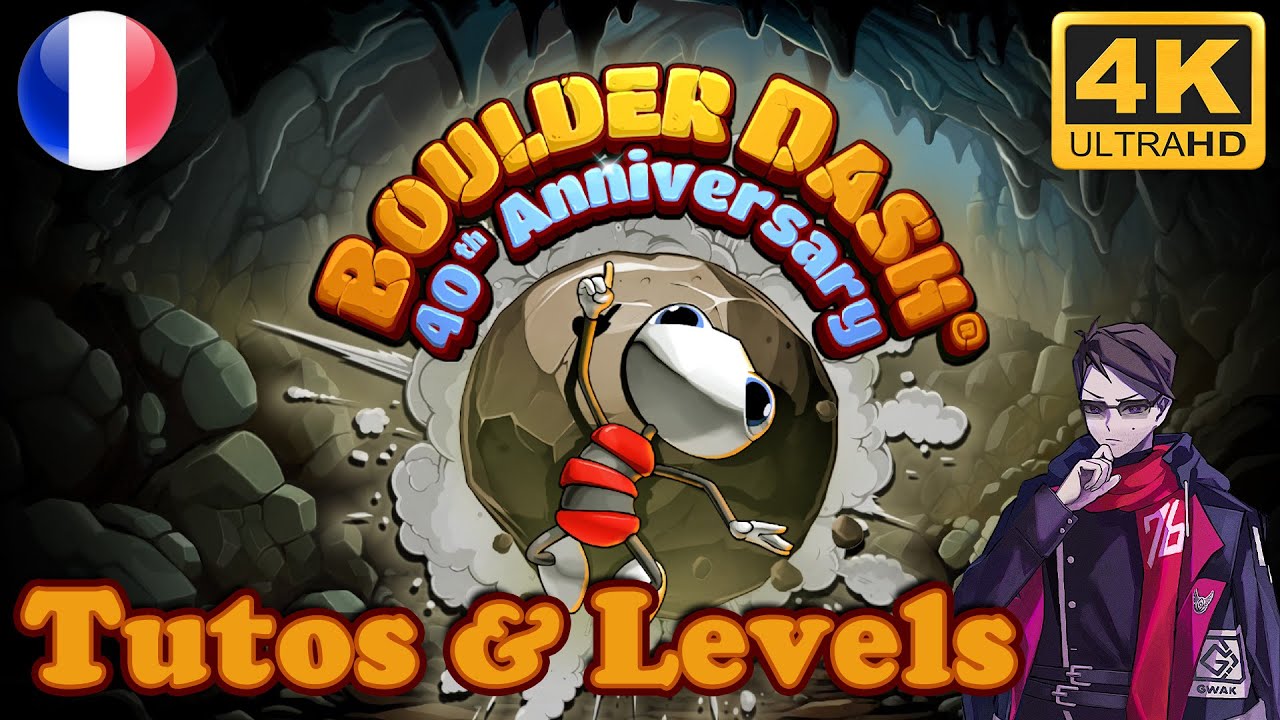 BOULDER DASH 40th ANNIVERSARY FR – GAMEPLAY PRÉVIEW SANS COMMENTAIRE | TUTO + NEW BOULDER