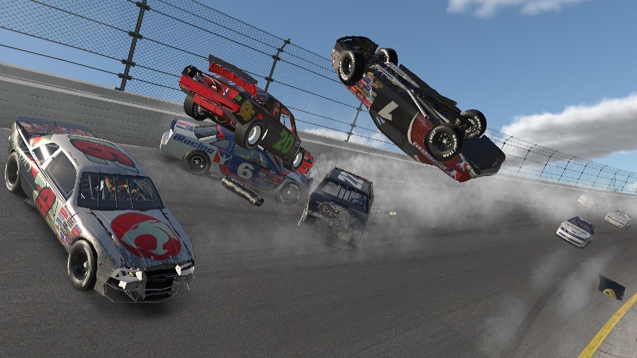 NASCAR Legends @ Legacy Daytona - Bigger SOF = Bigger Wrecks? - iRacing