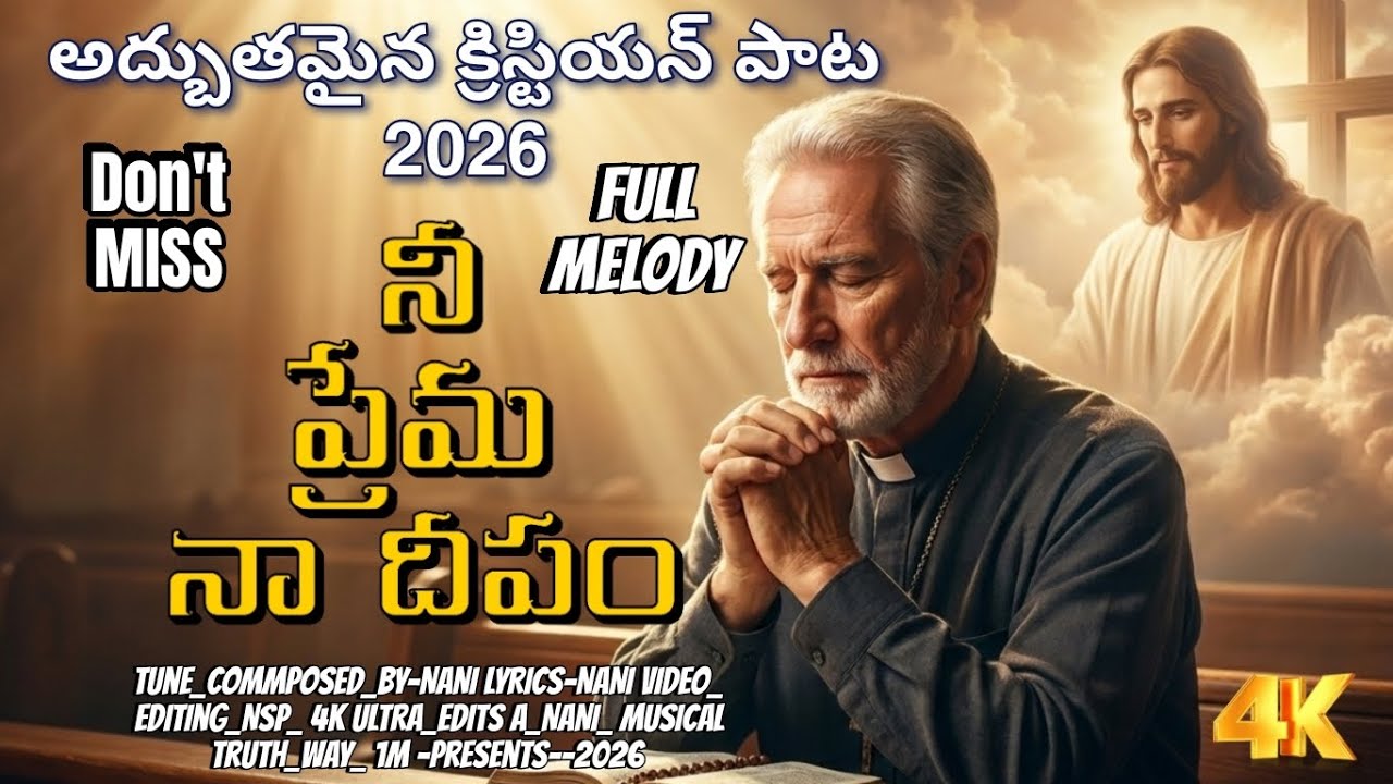 నీ ప్రేమ నా దీపం l 2026 l FULL MELODY l 4K l Truth way 1M l LETEST CHIRISTIAN SONG IN TELUGU l #NANI