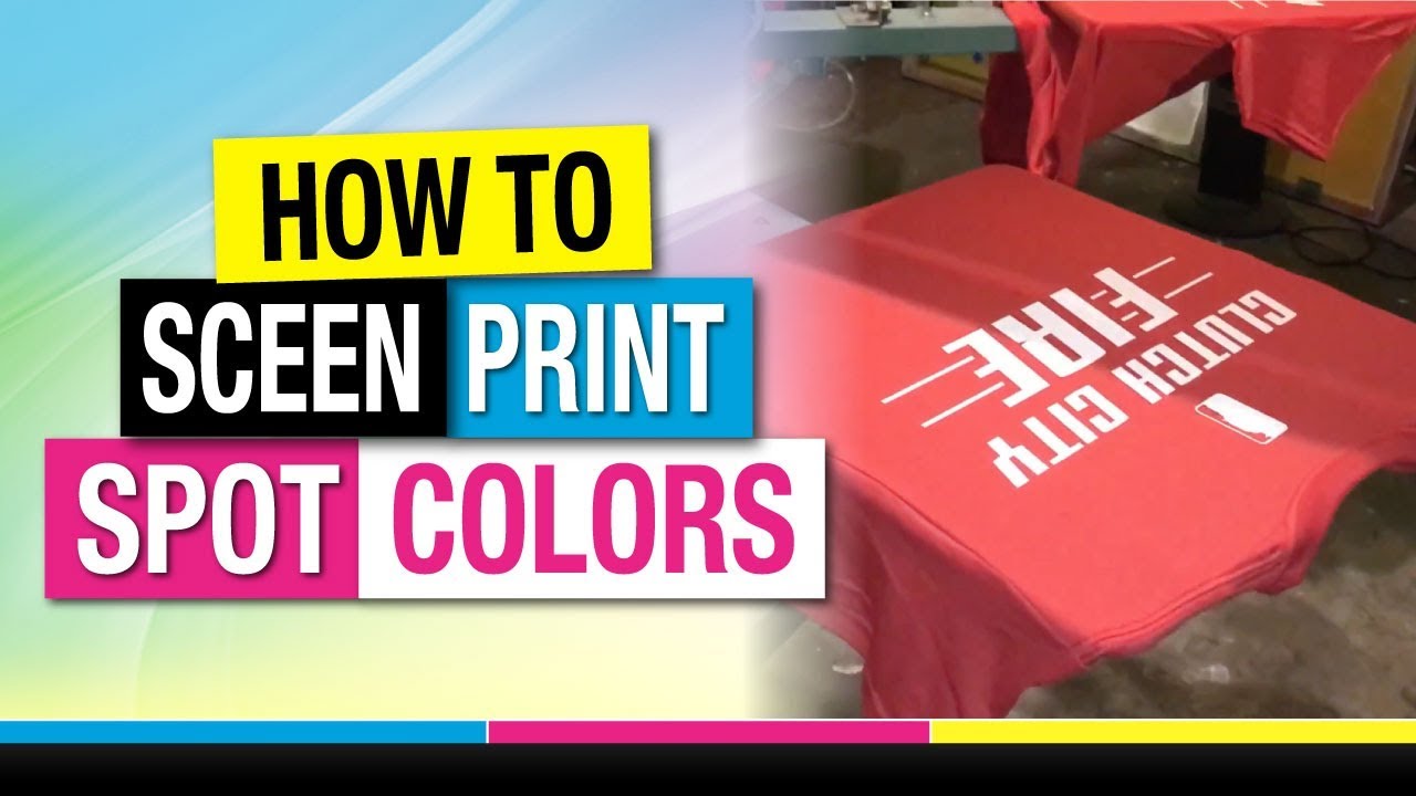 How to Screen Print Spot Colors on Color Tee Shirts
