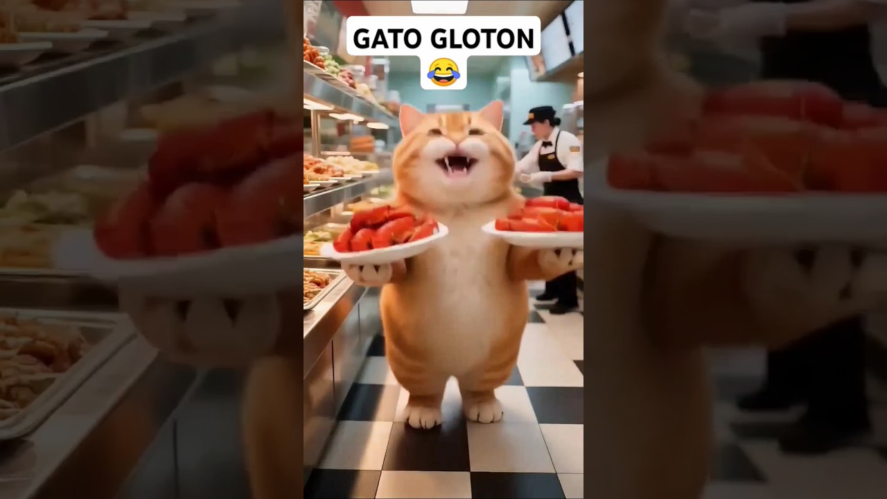 GATO GLOTON 😂 #quedivertido