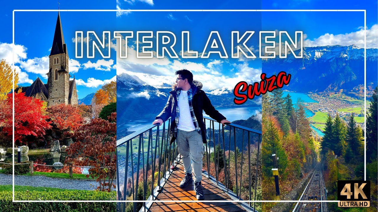 [SUIZA Interlaken] lugares que visitar en Interlaken Harder Kulm e Iseltwald 2024 4K | Maikel Nego