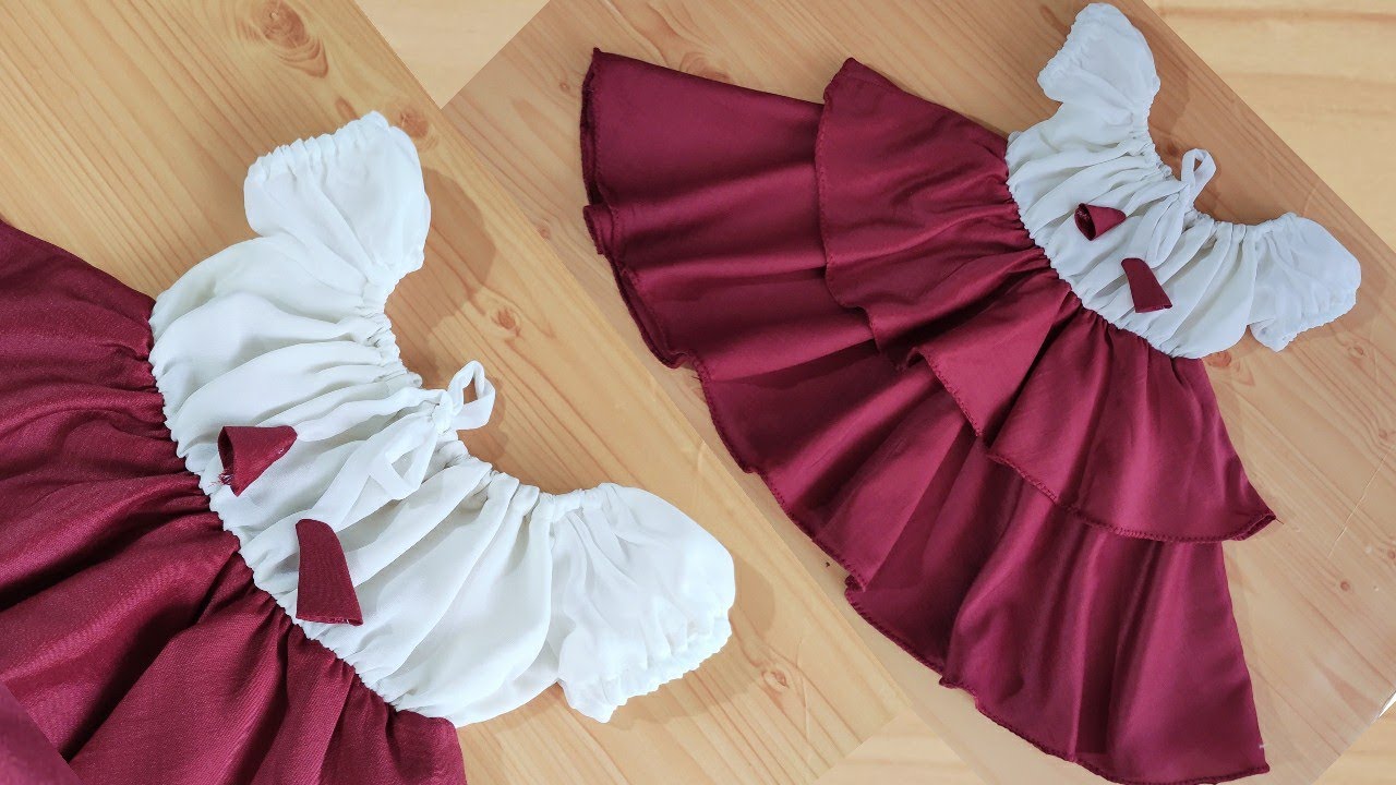💃💃 Baby Frock Cutting and Stitching / Raglan Sleeve Design / One year baby measurement / rafni