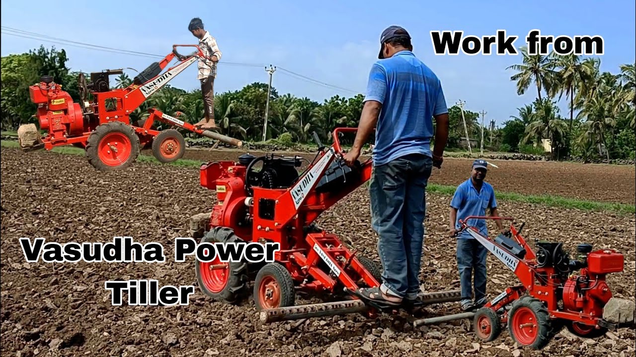 Vasudha Power Tiller Use | वसुधा पावर विडर | #farming 