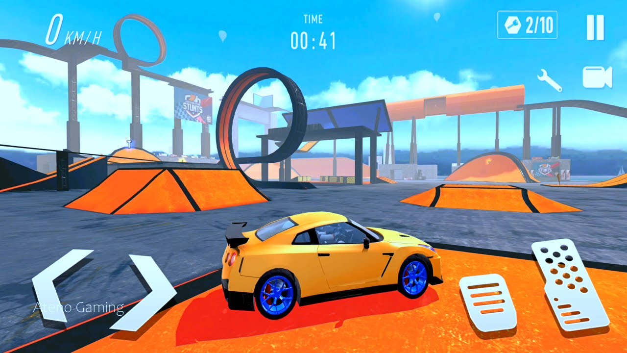 Nissan Skyline GTR R35 Gameplay - Best Car Game | Car Stunt Races: Mega Ramps Android Game