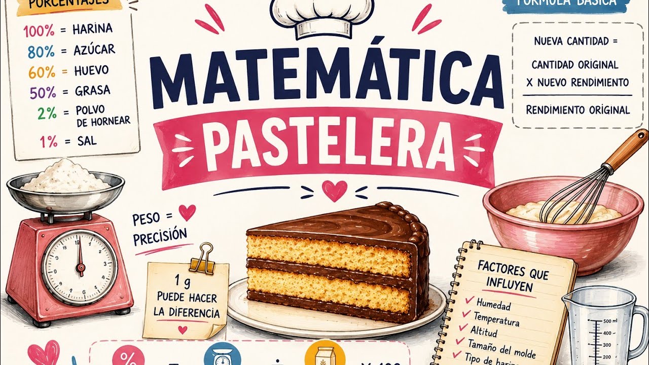 Cómo AJUSTAR una RECETA según el TAMAÑO del MOLDE