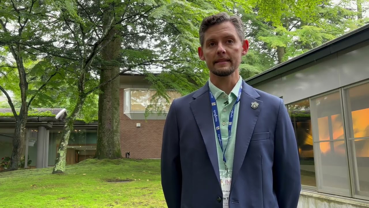 Maria from STERF and Cole from USGA about the International Turfgrass Research Initiative, ITRI