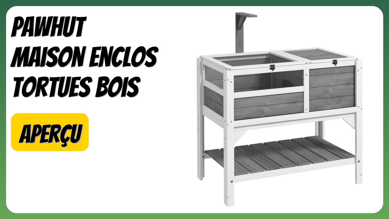 AVIS (2026) : PawHut Maison Enclos Tortues Bois. DÉTAILS
