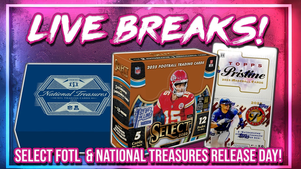 WEDNESDAY NIGHT w/ RGL & JML | Treasures & Select FOTL NFL Release Day + More! ! (RGL 5080-5091)