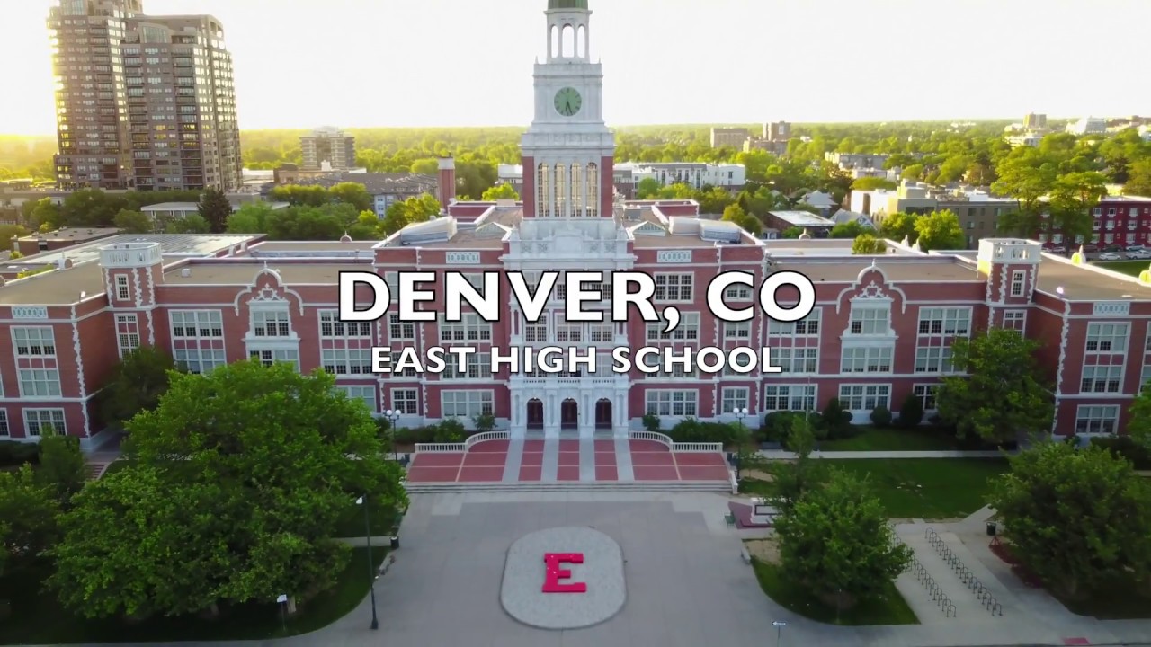 Aerial view of East High School | Denver, CO