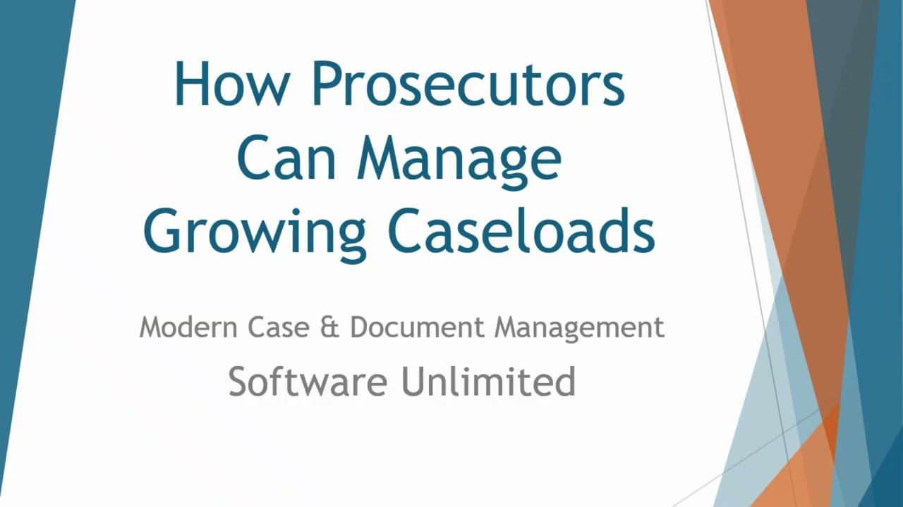 How Prosecutors Can Manage Growing Case Loads