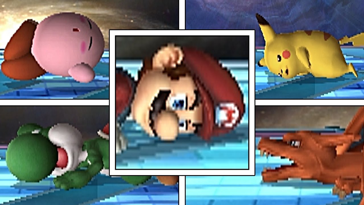 Super Smash Bros Brawl: ALL CHARACTER'S DEATH ANIMATIONS (Stamina)