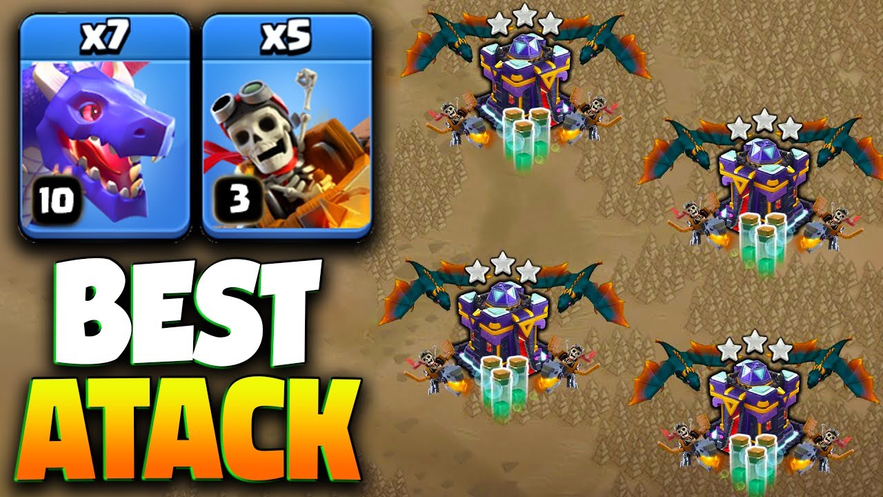 Th15 Dragon & Dragon Rider Attack With 6 Invisible - Best Th15 Attack Strategy 2024 | Clash of Clans
