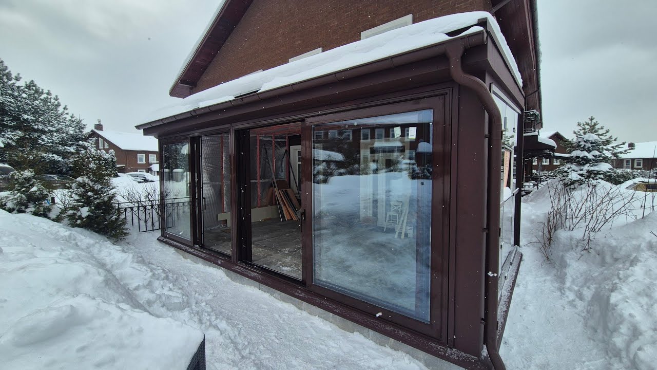 Строительство и остекление террасы 