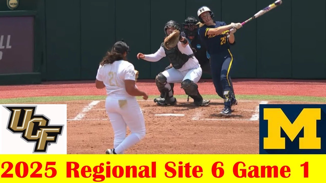 UCF vs Michigan Softball Game Highlights, 2025 NCAA Regional Site 6 Game 1