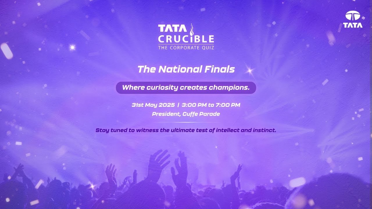 Watch Tata Crucible Corporate Quiz 2025 | National Finals | LIVE!