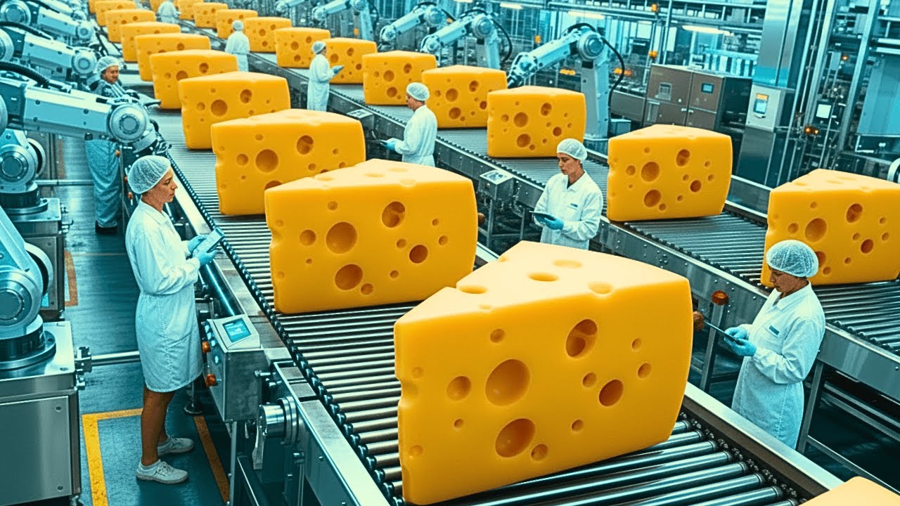 Inside a Modern Cheese Factory | From Fresh Milk to Perfect Cheese Blocks (Full Process)