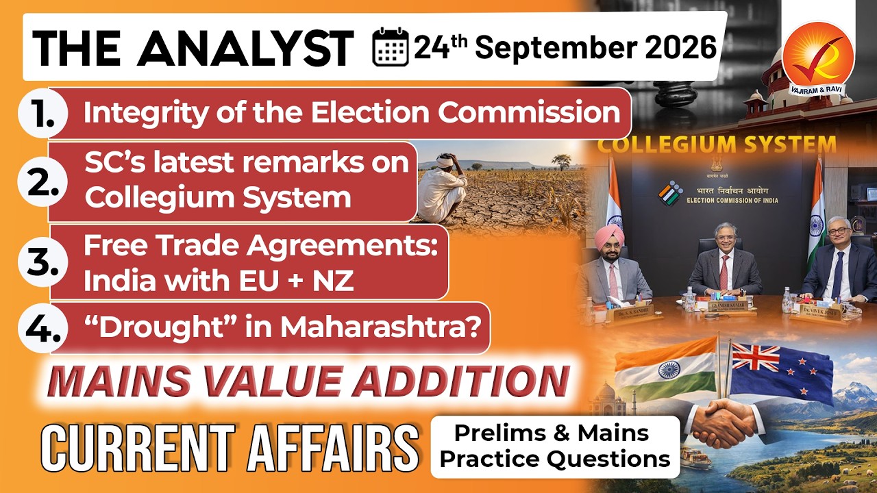Current Affairs Today 24 Sep 2026 I UPSC Daily Current Affairs I The Hindu Analysis I The Analyst