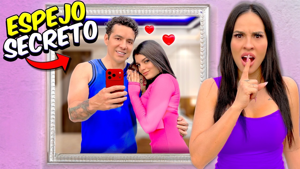 ESPÍO A MI ESPOSO Y MI PRIMA CON UN ESPEJO SECRETO!! 