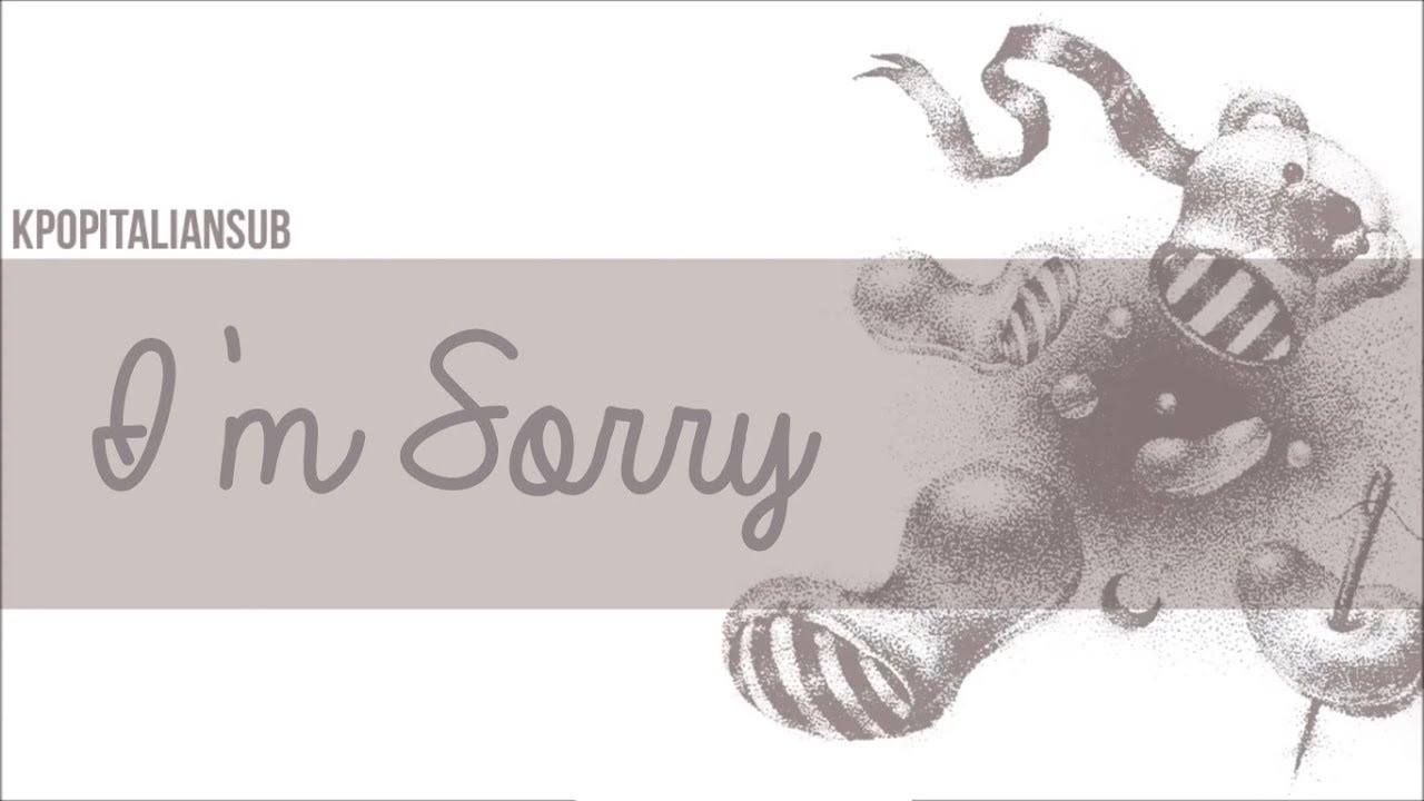 [SUB ITA] JONGHYUN - I'm Sorry
