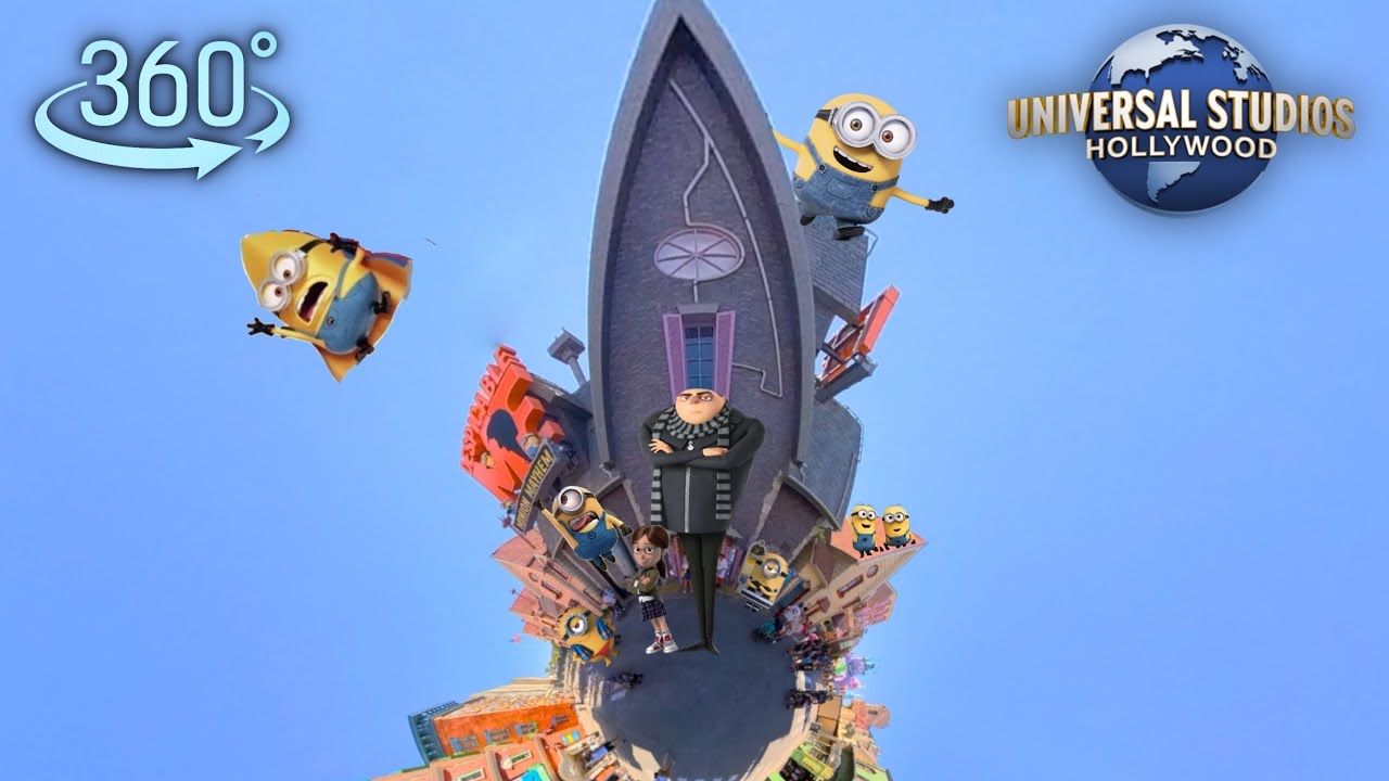 360° Despicable Me Minion Mayhem FULL QUEUE at Universal Studios Hollywood