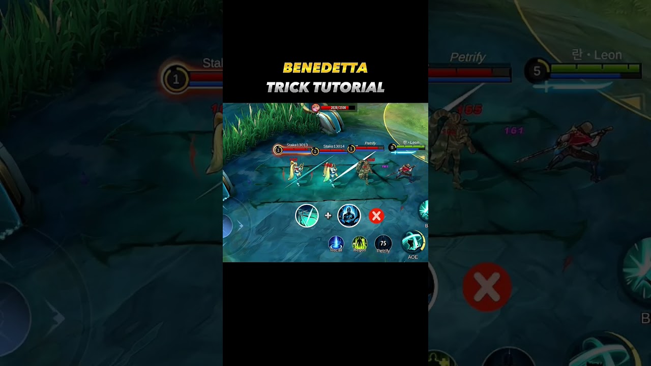 Benedetta Trick Tutorial 😱 - Mobile Legends