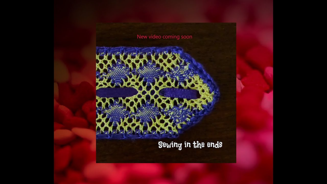 Bobbin Lacemaking, Sewing in the Ends