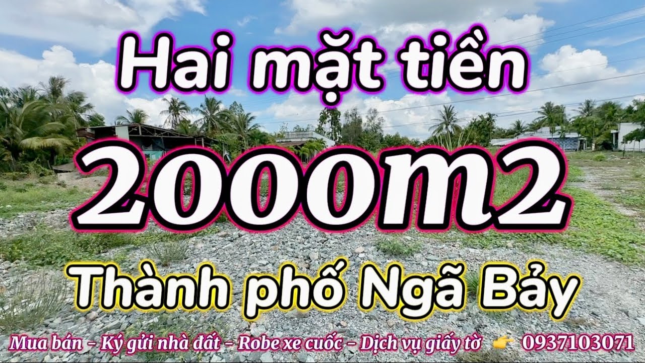 Hậu Giang | Bán nền hai mặt tiền gần trung tâm thành phố Ngã Bảy - Mặt bằng đẹp