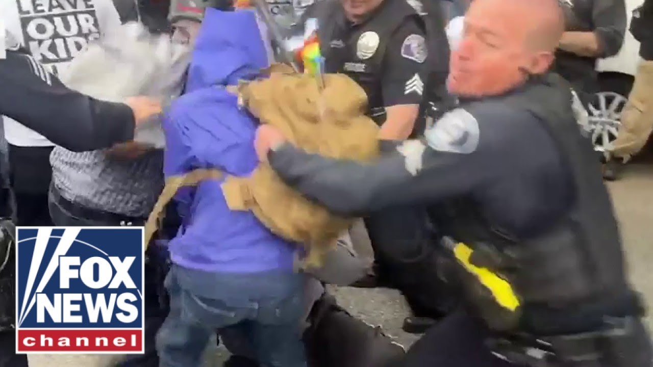 Brawl erupts as California parents protest 'sexualized' curriculum