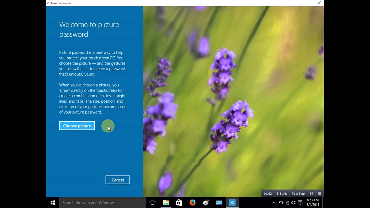 How to Set Picture Password On Windows 10