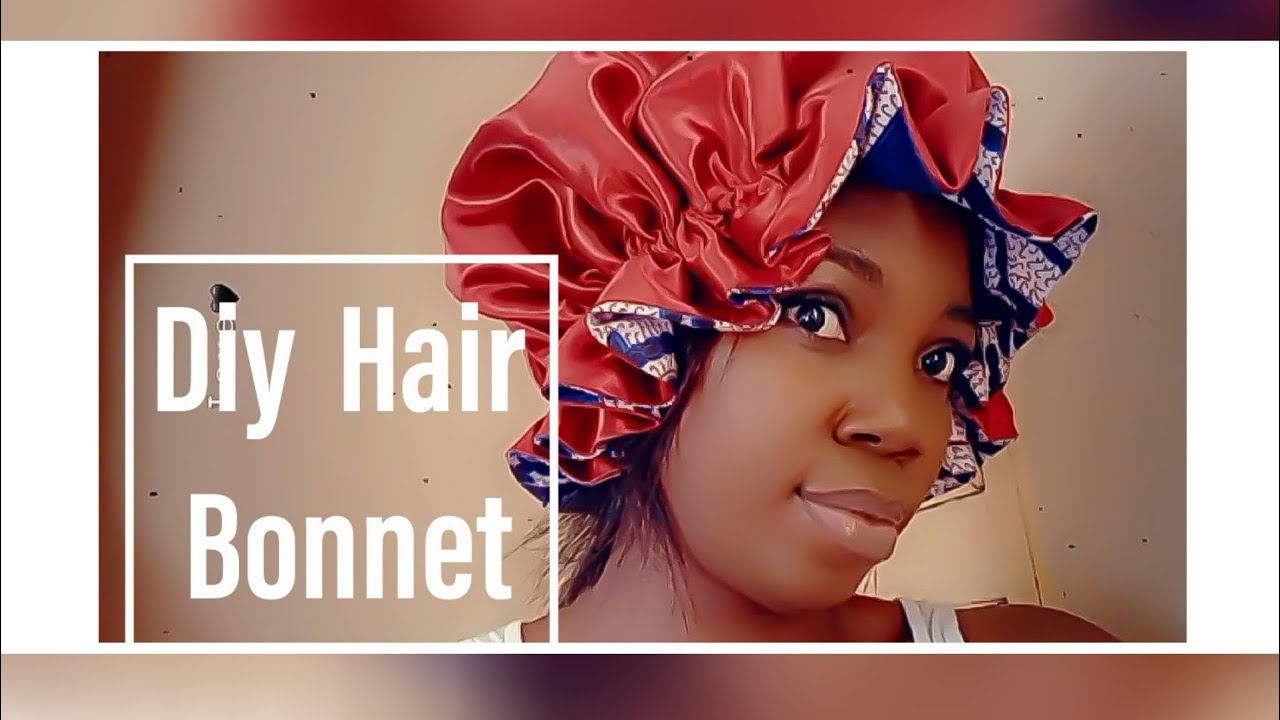 How to cut and sew satin hair bonnet #reversiblebonnet