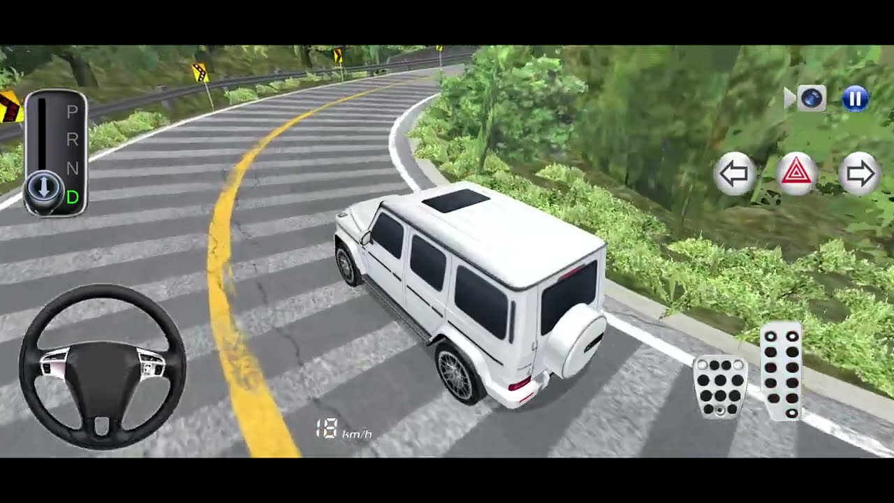 A White Racing Jeep In Railway Station 3D Driving Class Simulator #Emaan Gaming#