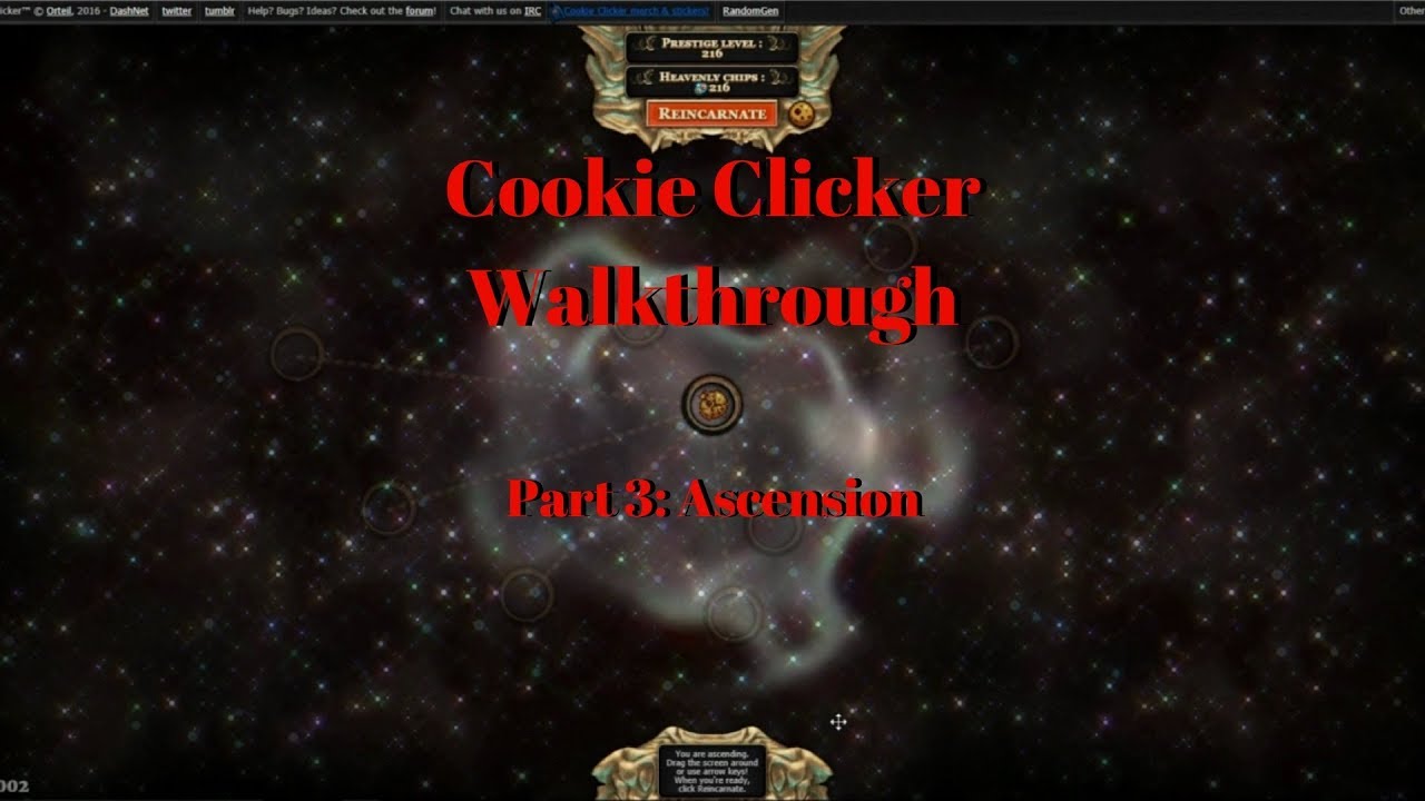 Cookie Clicker Walkthrough #3: Ascension