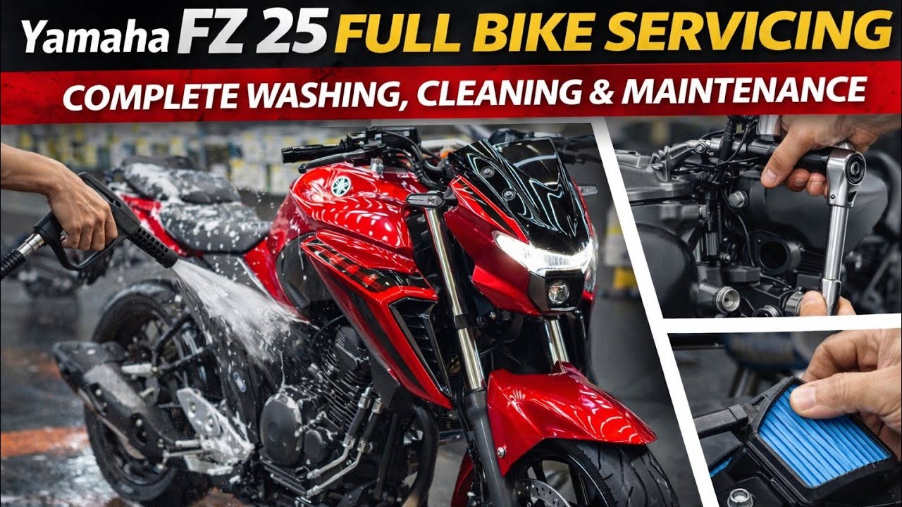 Yamaha FZ 25 Full Bike Servicing 🏍️ | Complete Washing, Cleaning & Maintenance (Step by Step) #fz25