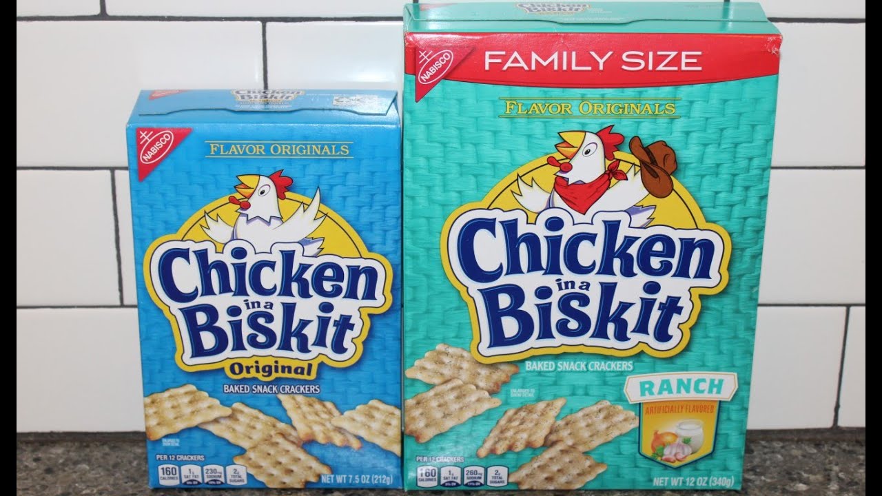Chicken in A Biskit: Original & Ranch Baked Snack Crackers Review
