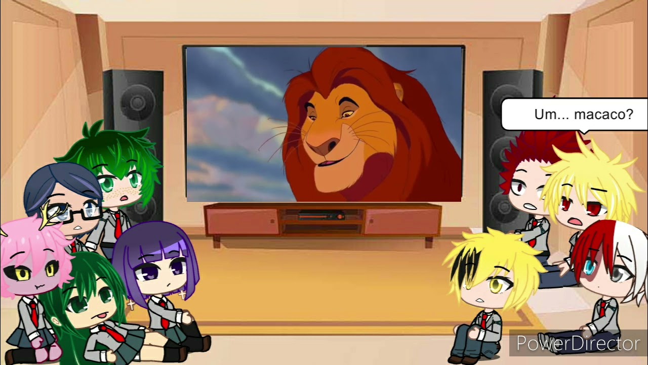 Bnha React Rei Leão_parte 1 - Gacha Club