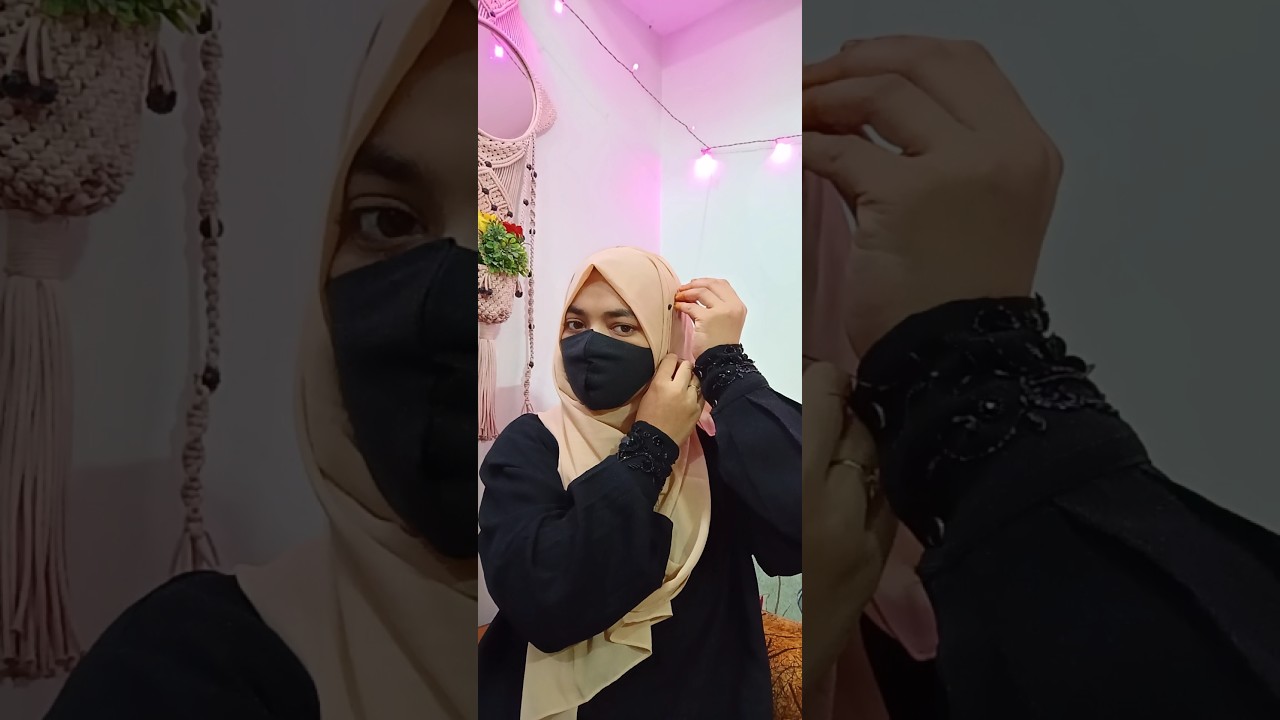 Hijab tutorial without inner cap #hijab #hijabehaya #modelhijaber #hijabfashion #hijabtutorial
