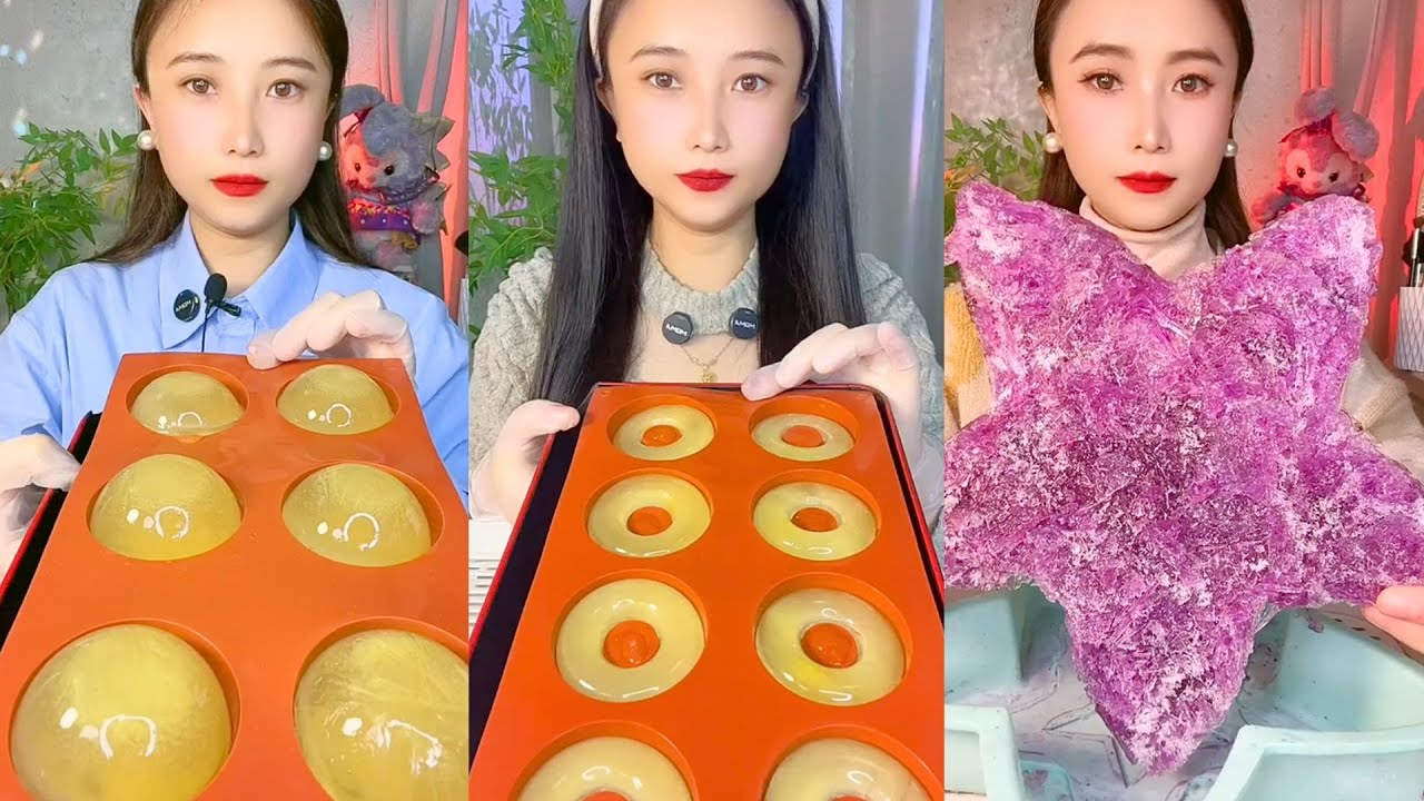 Homemade Chinese Ice Eating ASMR | Soft Frozen Desserts & Snow Ice Sounds #82