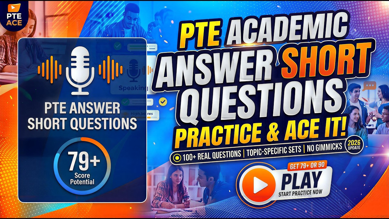 🎧 PTE Short Answer Questions: ULTIMATE PRACTICE Set