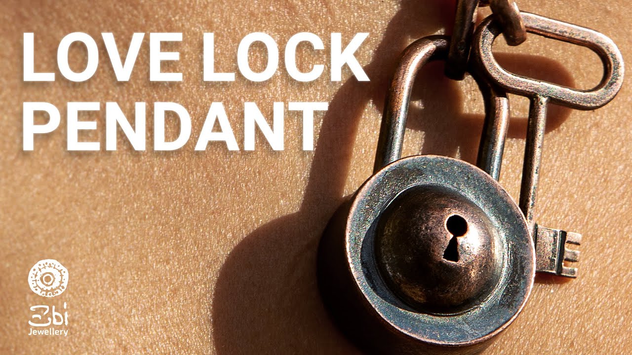 Making Love Lock Pendant out of Copper | Jewelry Making Tutorial