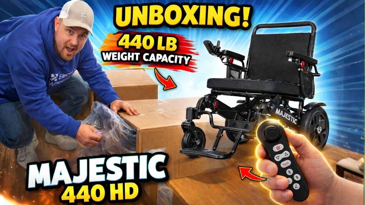 Unboxing the ComfyGo MAJESTIC 440 HD Plus ⚡ 440-LB Capacity, Foldable & Remote-Controlled!