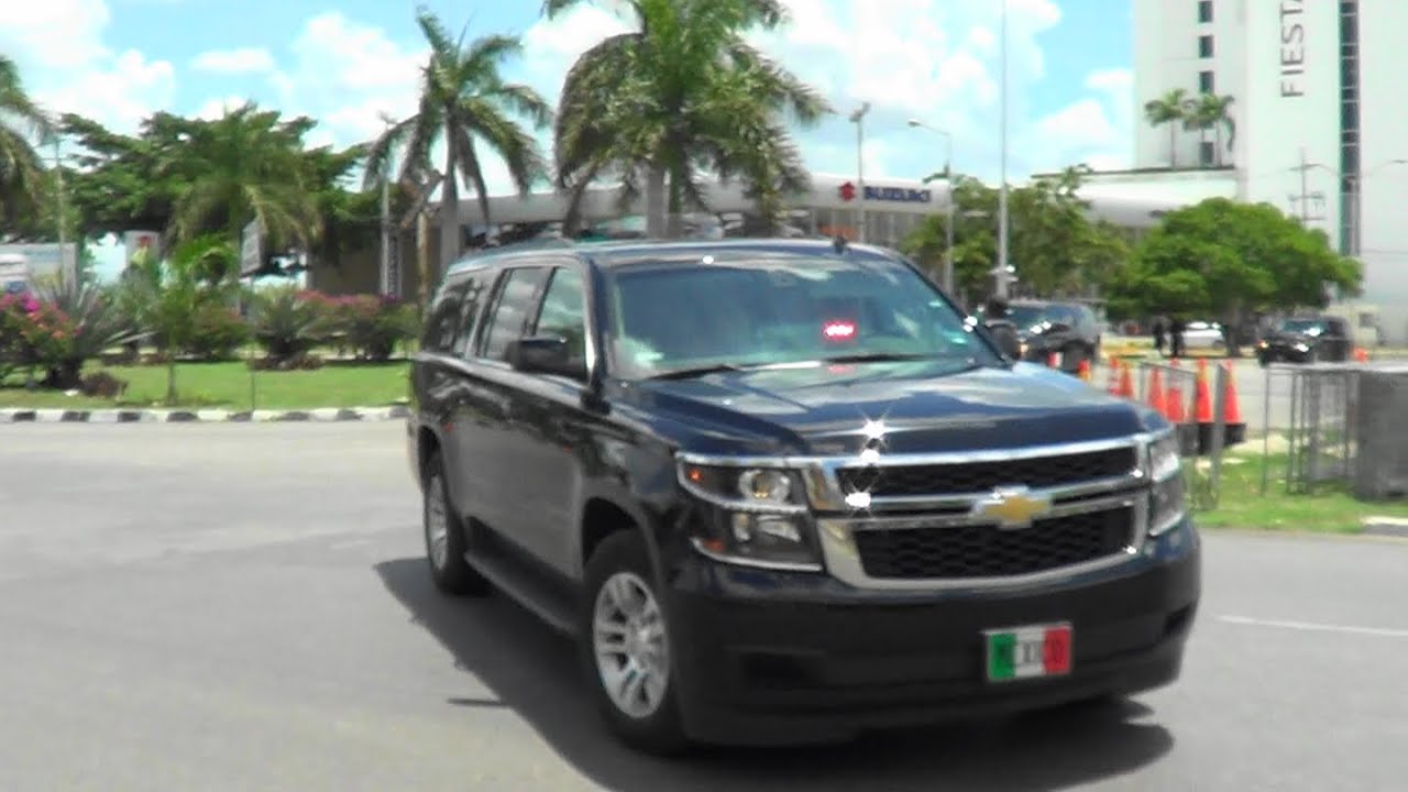 Convoy presidencial de México (Peña Nieto) en Mérida, Yucatán [16/06/2016]