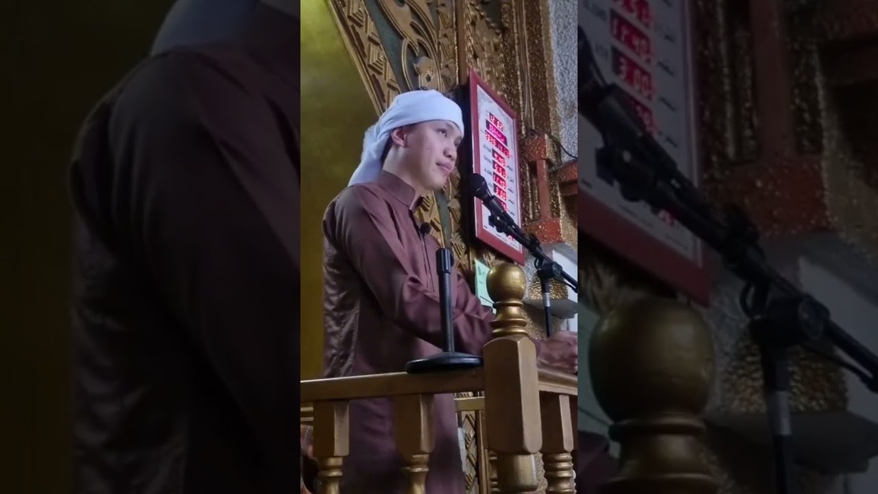 Ustadh Zacaria Candao at Golden Mosque Quiapo Manila