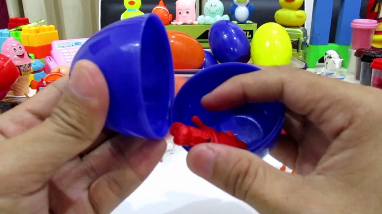 LEARNING WILD ANIMALS NAMES WITH SURPRISING EGGS + NURSERY MUSIC + KIDS FUN + FUN TOYS